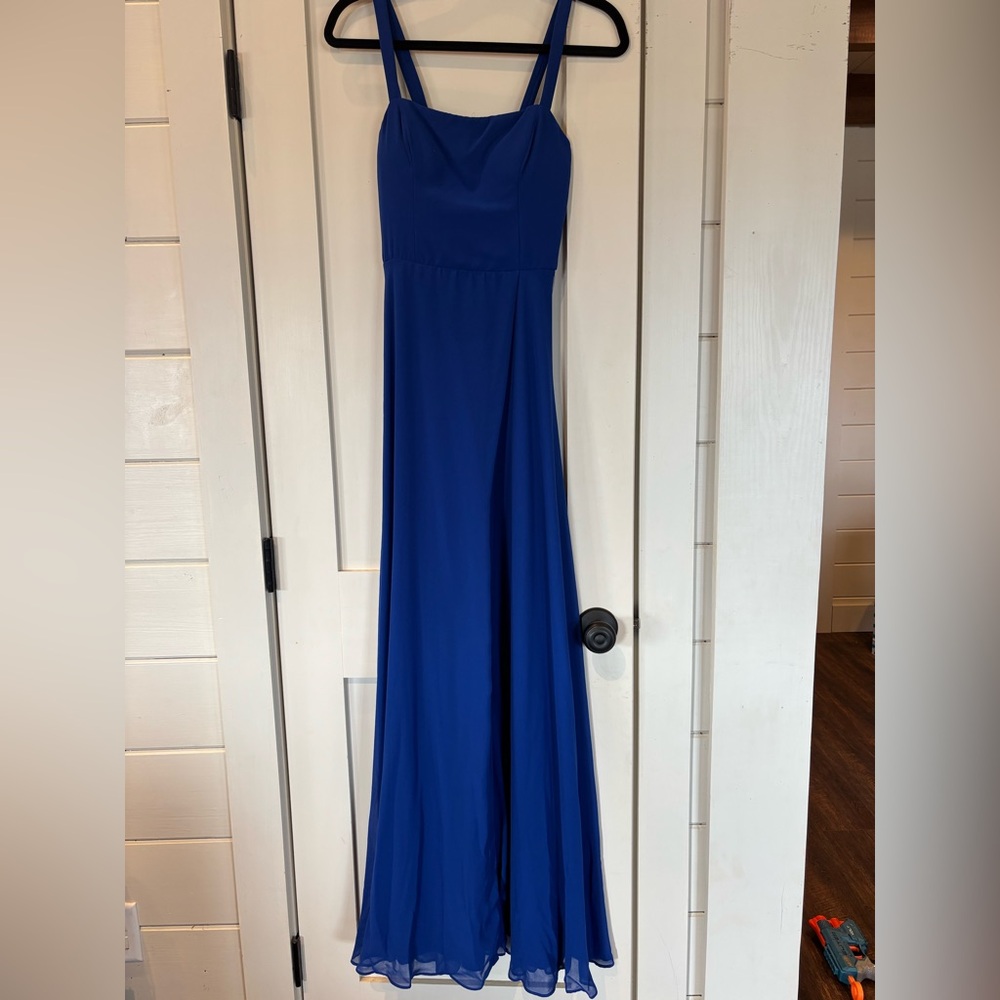 Blue prom dress